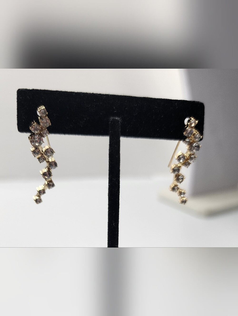 Baublebar Rhinestone Drop Earrings Gold Tone